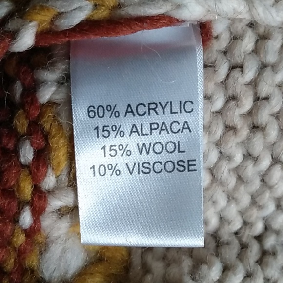 Elsamanda Wool Alpaca Blend Chunky Turtleneck Italy Small - Picture 5 of 6